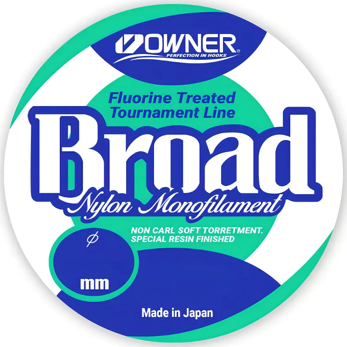 Linha Monofilamento Owner Broad 0,40mm 29lb/13,0kg C/ 300 M